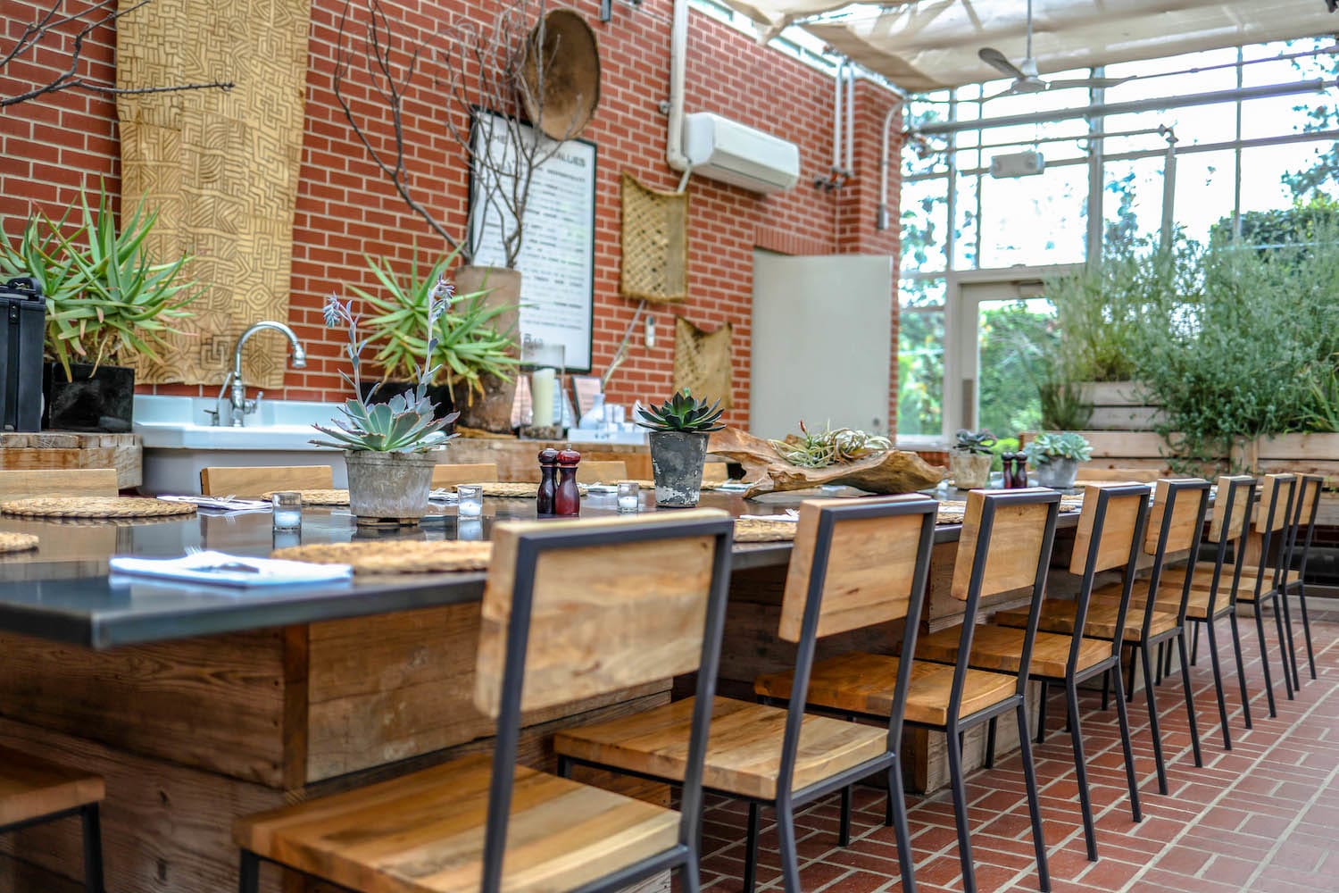 Dining at The Ranch Malibu Green House